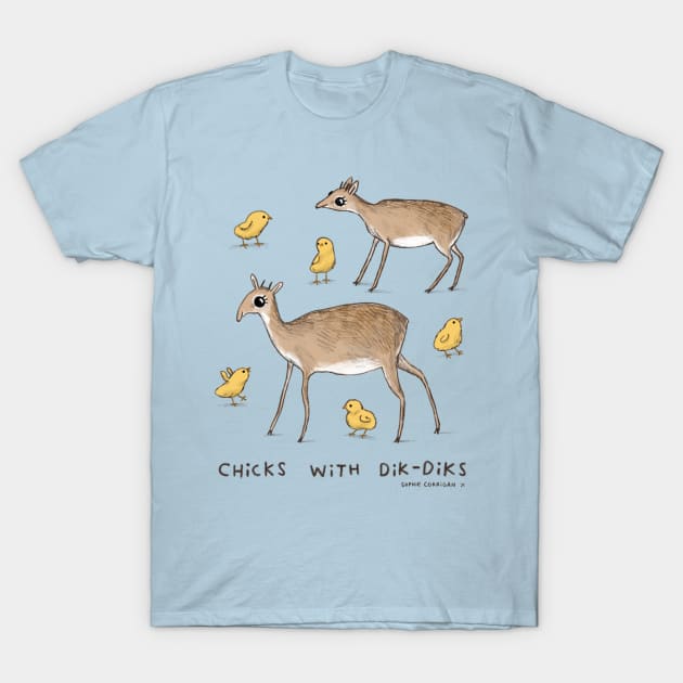 Chicks With Dik Diks T-Shirt by Sophie Corrigan